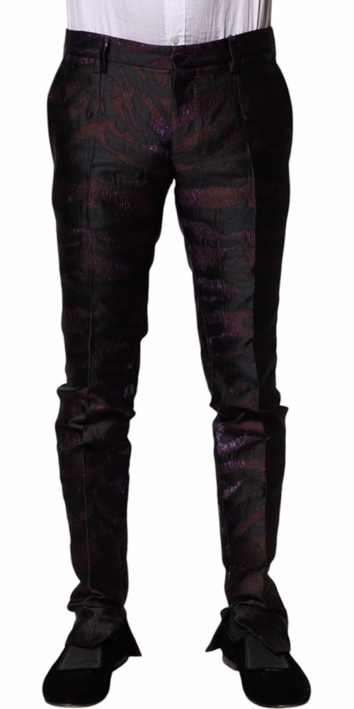 Multicolor Polyester Patterned Pants