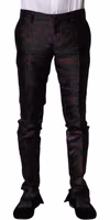 Multicolor Polyester Patterned Pants 1