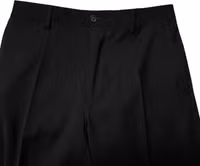 Black Wool Formal Men Cropped Pants 4