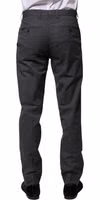 Gray Striped Cotton Formal Pants 3