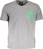 Grey Cotton Men T-Shirt 1