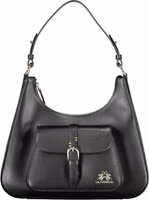Black Leather Women's Shoulder Bag 1