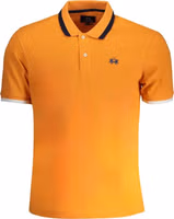 Arancione Cotton Men Polo 1