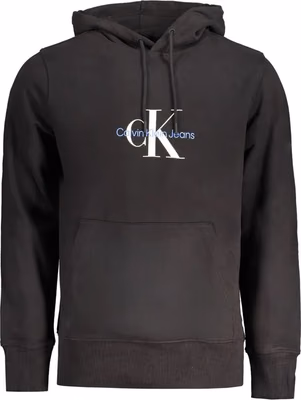 Black Cotton Men's Sweatshirt