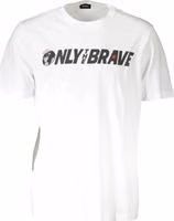 White Cotton Men T-Shirt 1