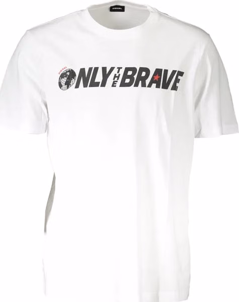 White Cotton Men T-Shirt