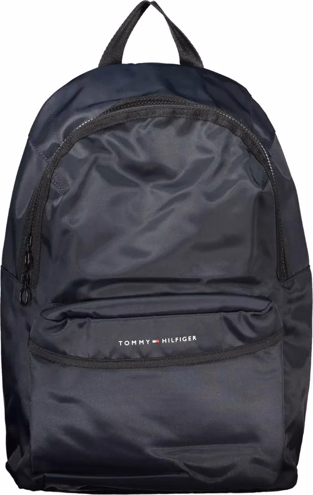 Blue Polyester Men Backpack