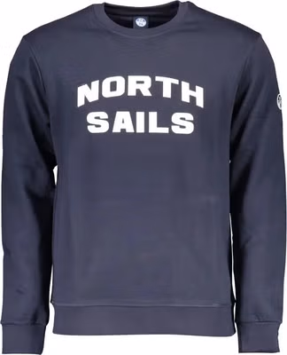 Blue Cotton Men's Sweatshirt