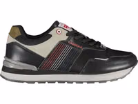 Black Polyurethane Men Sneaker 1