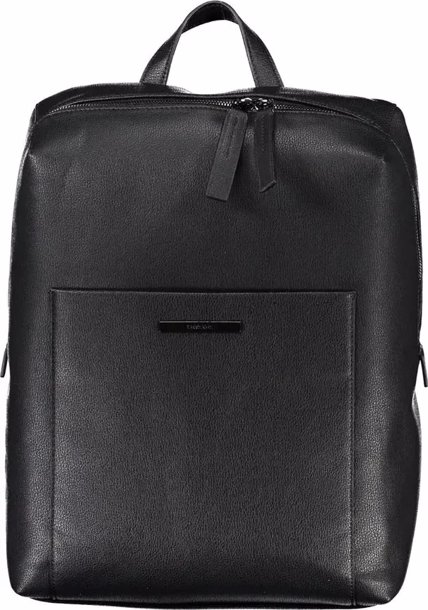 Nero Polyester Men Backpack