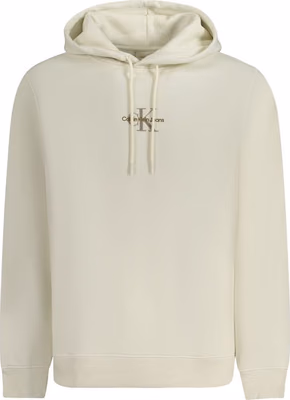White Cotton Men's Hoodie