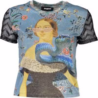 Azzurro Polyester Women T-Shirt 1