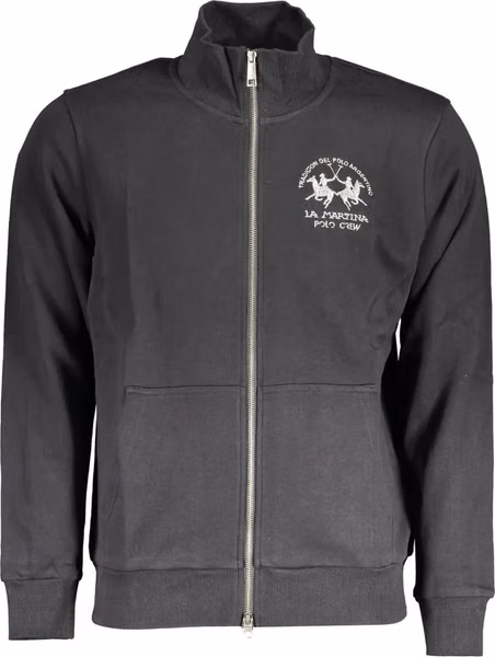 Black Cotton Men's Sweatshirt