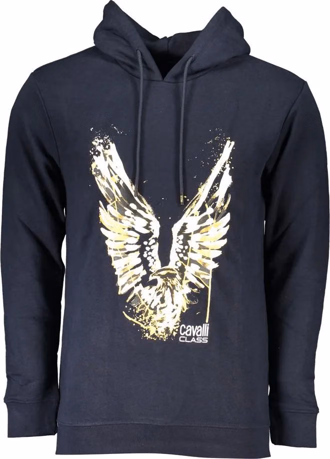 Blue Cotton Men Sweater