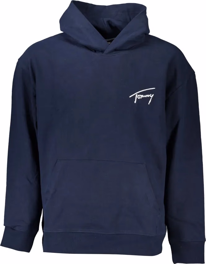 Blue Cotton Men's Hoodie