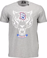 Gray Cotton Men T-Shirt 1
