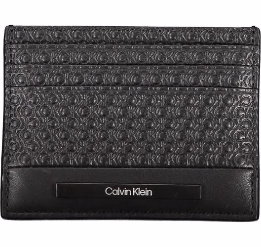 Black Polyurethane Men Wallet
