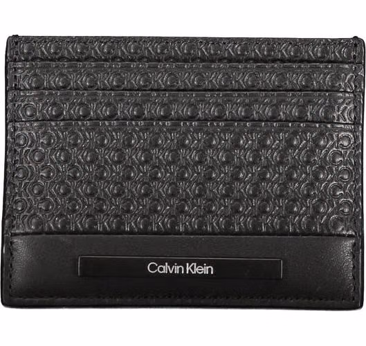 Black Polyurethane Men Wallet