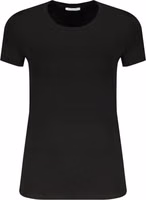 Black Organic Cotton Women T-Shirt 1