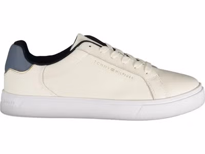 Beige Leather Women Sneaker