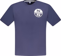Blue Cotton Men's T-Shirt 1