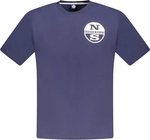 Blue Cotton Men's T-Shirt