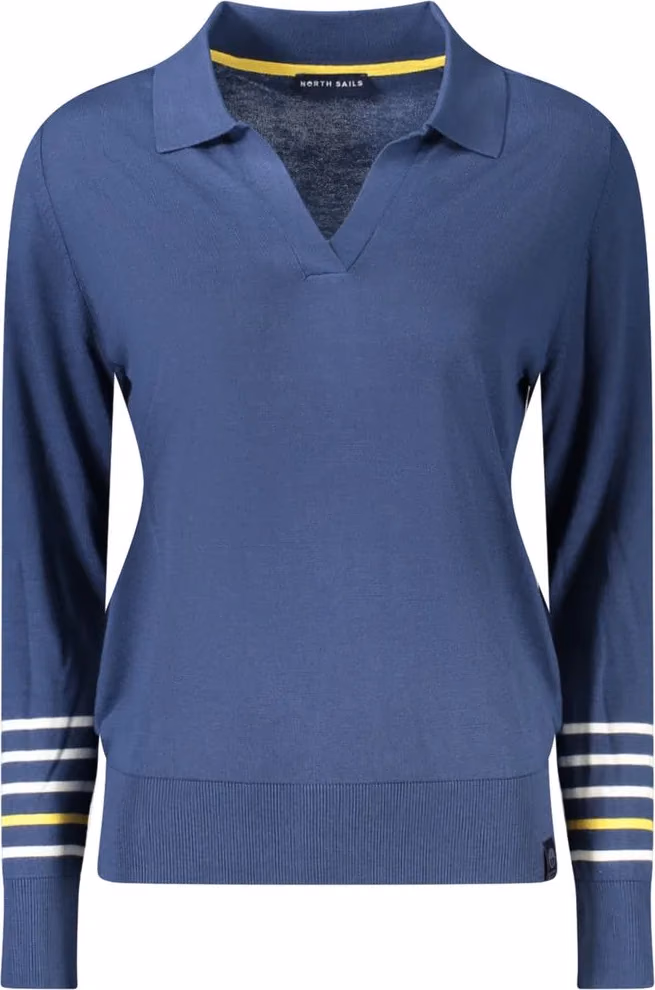 Blue Viscose Women Sweater