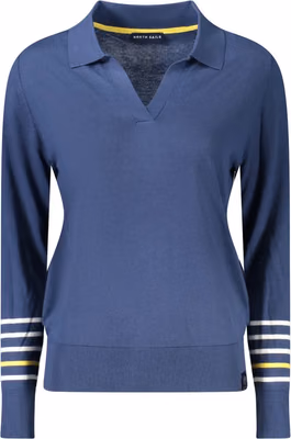 Blue Viscose Women Sweater