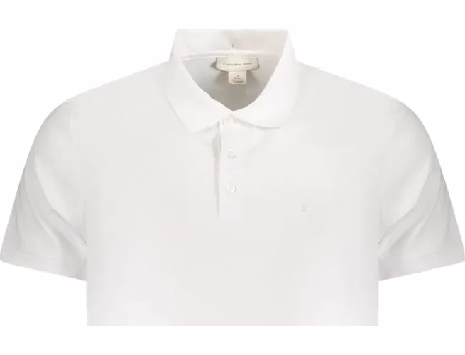 White Cotton Men Polo