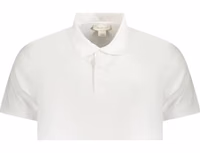 White Cotton Men Polo 1