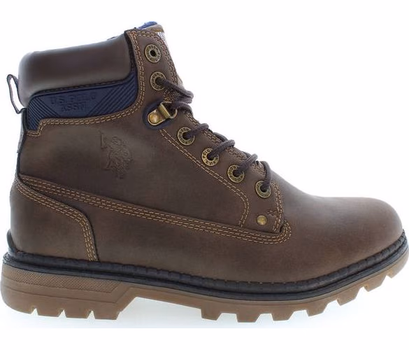 Brown Polyurethane Men's Boot
