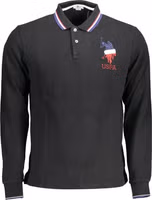 Black Cotton Men's Polo Shirt 1
