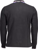 Black Cotton Men's Polo Shirt 2