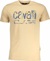 Beige Cotton Men T-Shirt 1