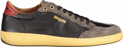 Black Leather Men Sneaker