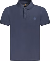 Blue Cotton Men Polo 1