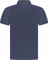 Blue Cotton Men Polo 2