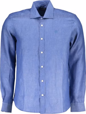 Blu Linen Men Shirt