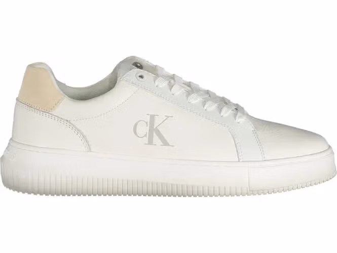 White Polyurethane Men's Sneaker