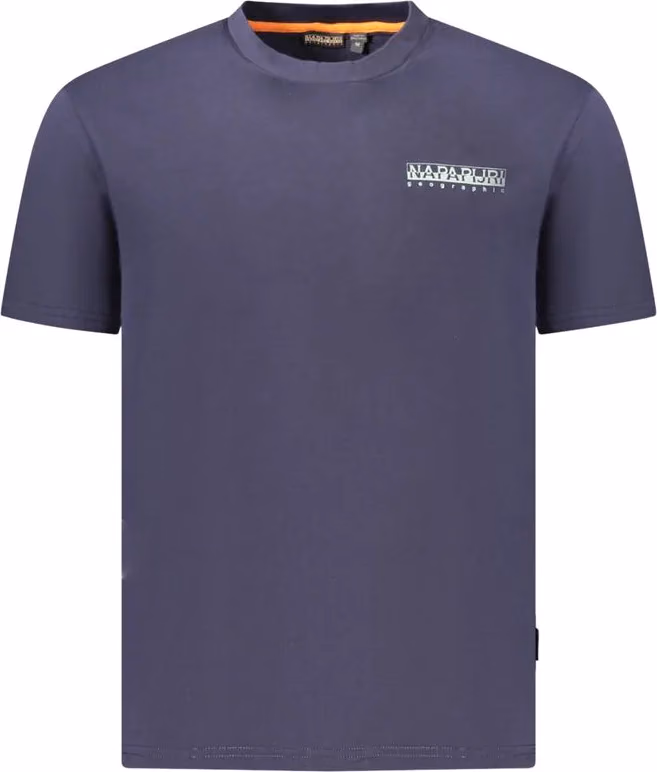 Blue Cotton Men's T-Shirt