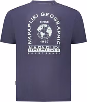 Blue Cotton Men's T-Shirt 2
