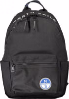 Black Polyester Men Backpack 1