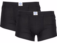 Black Cotton Men's Boxer Briefs 1