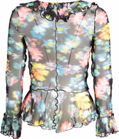 Black and Multicolor Polyester Shirt 2