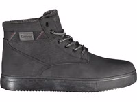 Black Polyurethane Men's Ankle Boot 1