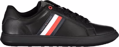 Black Leather Men Sneaker