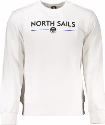 White Cotton Mens Sweatshirt