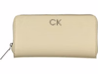 Beige Polyurethane Women Wallet 1