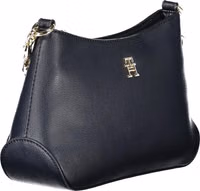 Blue Polyester Women Shoulder Bag 3