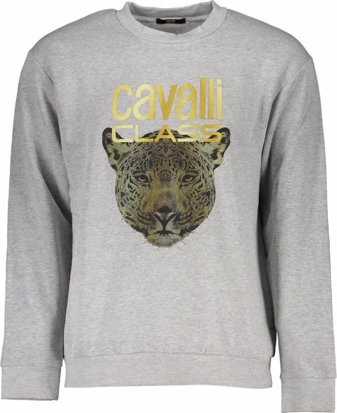 Gray Cotton Men Sweater